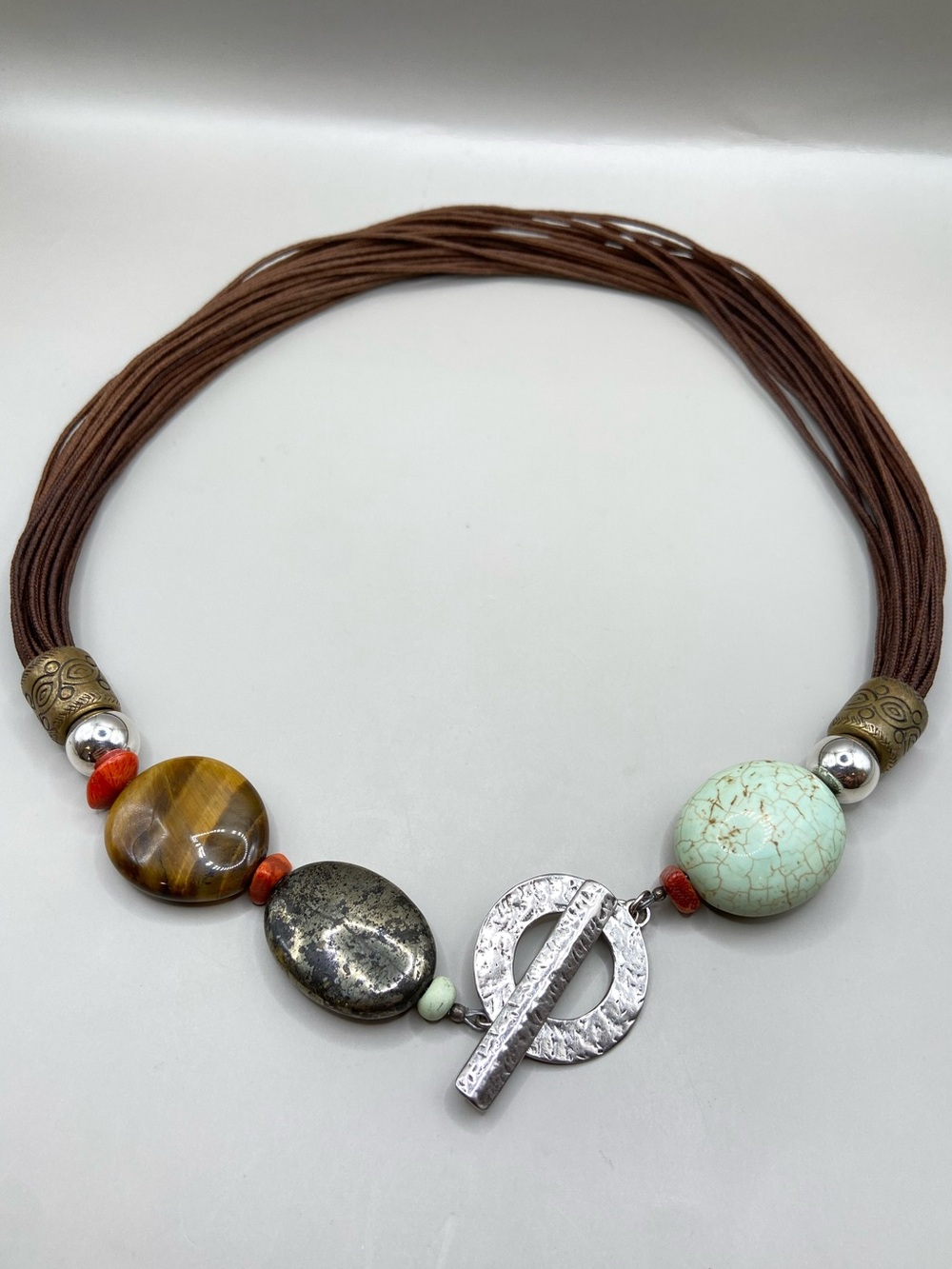 Silpada Multi-Stone Toggle Necklace